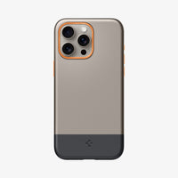 ACS06611 - iPhone 15 Pro Max Case Style Armor (MagFit) in alpine gold showing the back